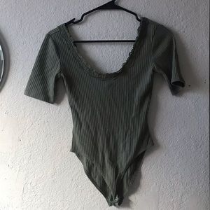 Green lace bodysuit for sale!